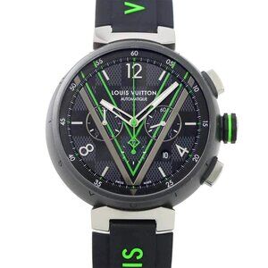 LOUIS VUITTON Tambour QA130 Automatic Chronograph Mens Watch 90275636